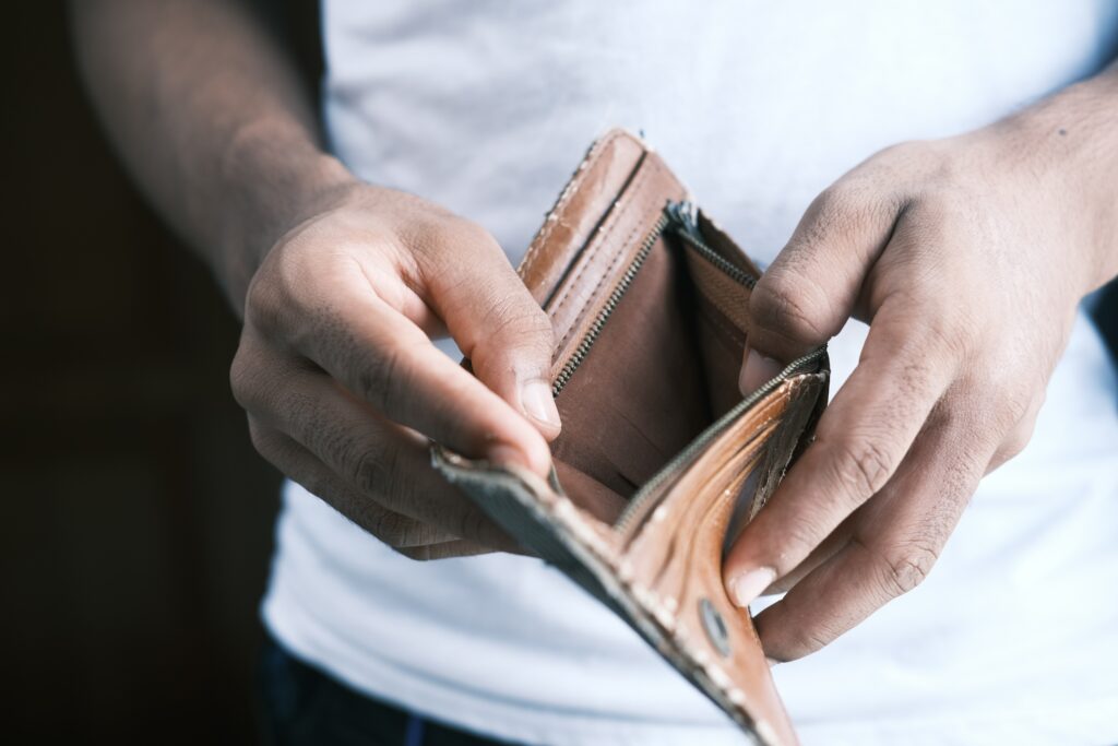 empty wallet cash flow